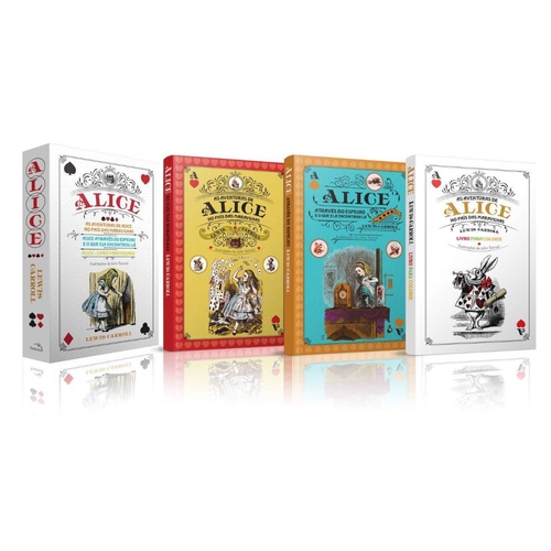 Box Livros Alice PaÃ­s Das Maravilhas - 3 Volumes