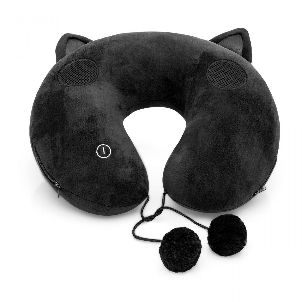 Almofada massageadora speaker gato preto